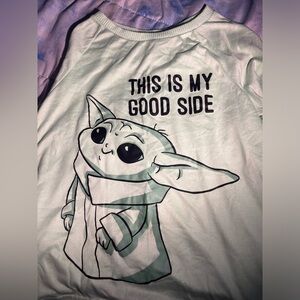 Mint Green Grogu (baby yoda) PJ shirt